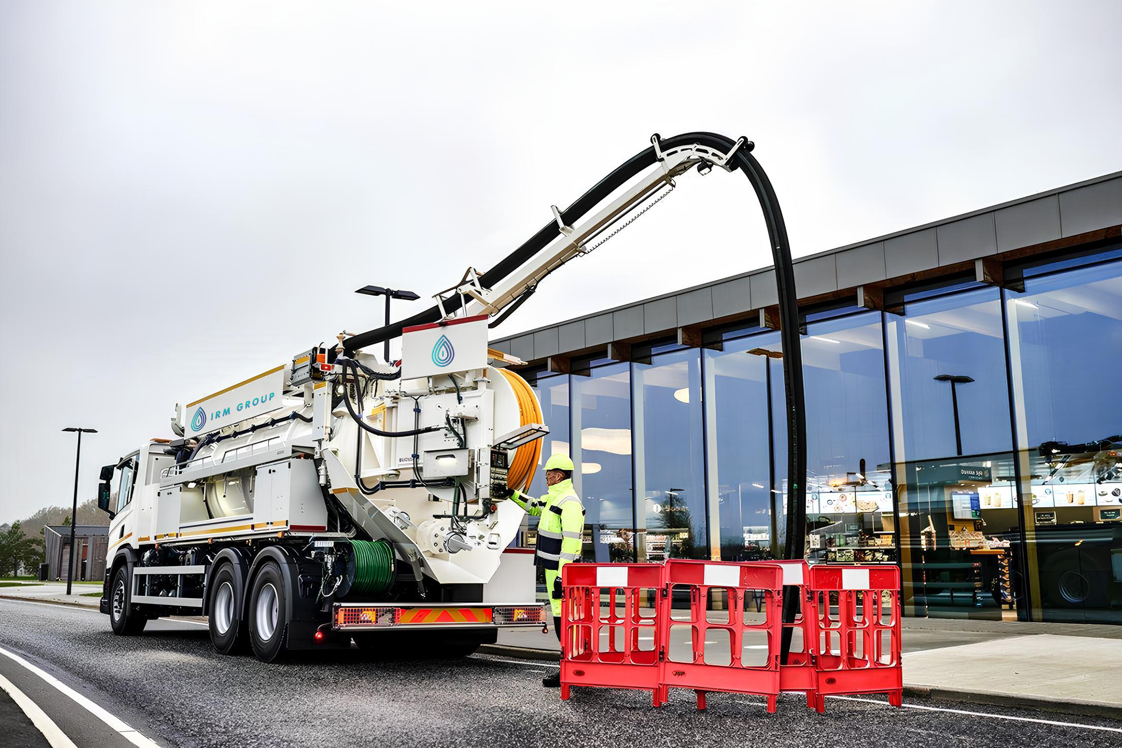 IRM vehicle cleaning sewer system